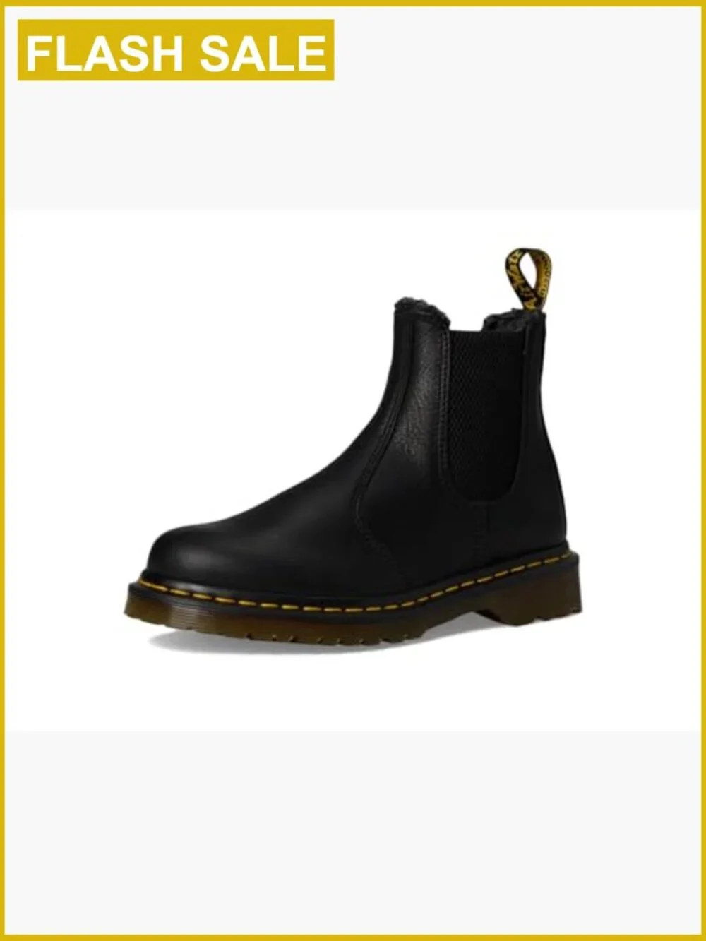 Grizzly Leather Chelsea Boots with Fleece Lining, Round Toe, Pull-On Style